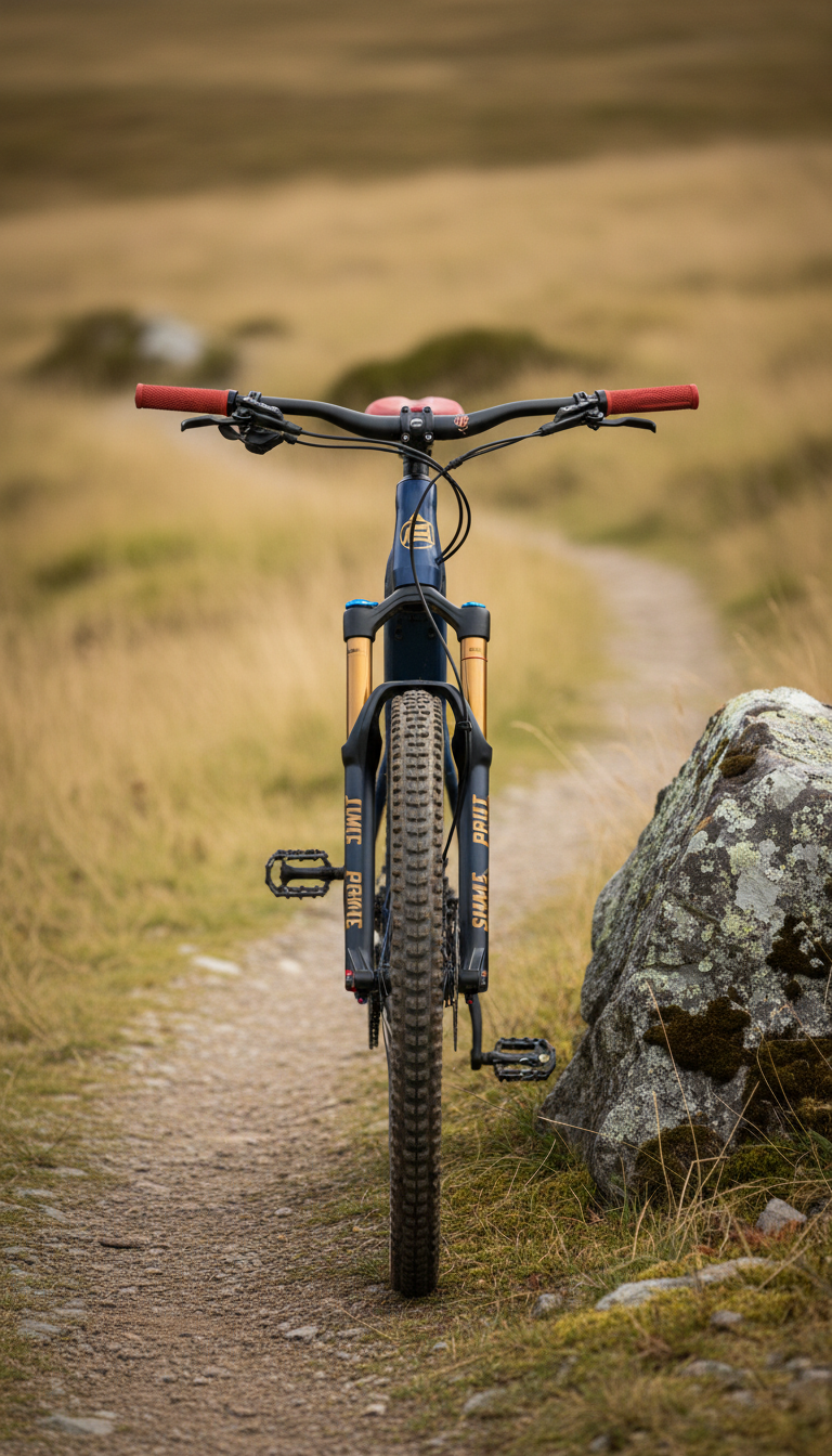 Electric mountain bike with aluminum frame