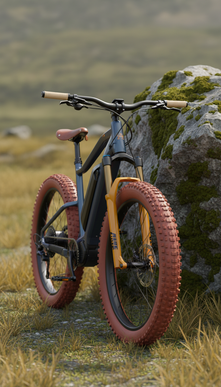 All-terrain electric bike with fat tires